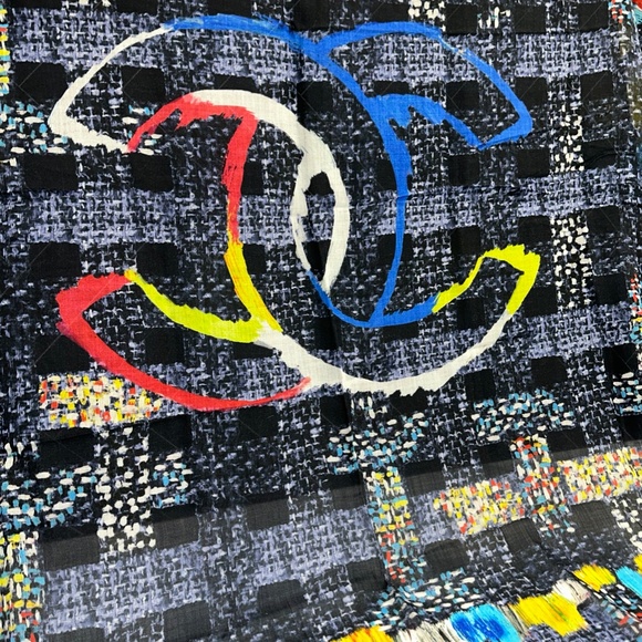 CHANEL SCARF MULTICOLOR - Picture 5 of 10